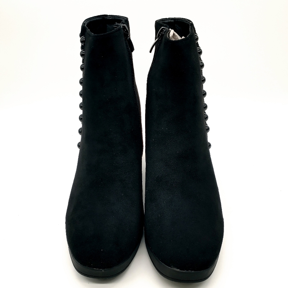Olivia Miller Fly Studded Suede Boots Black Size 9 - Picture 3 of 9